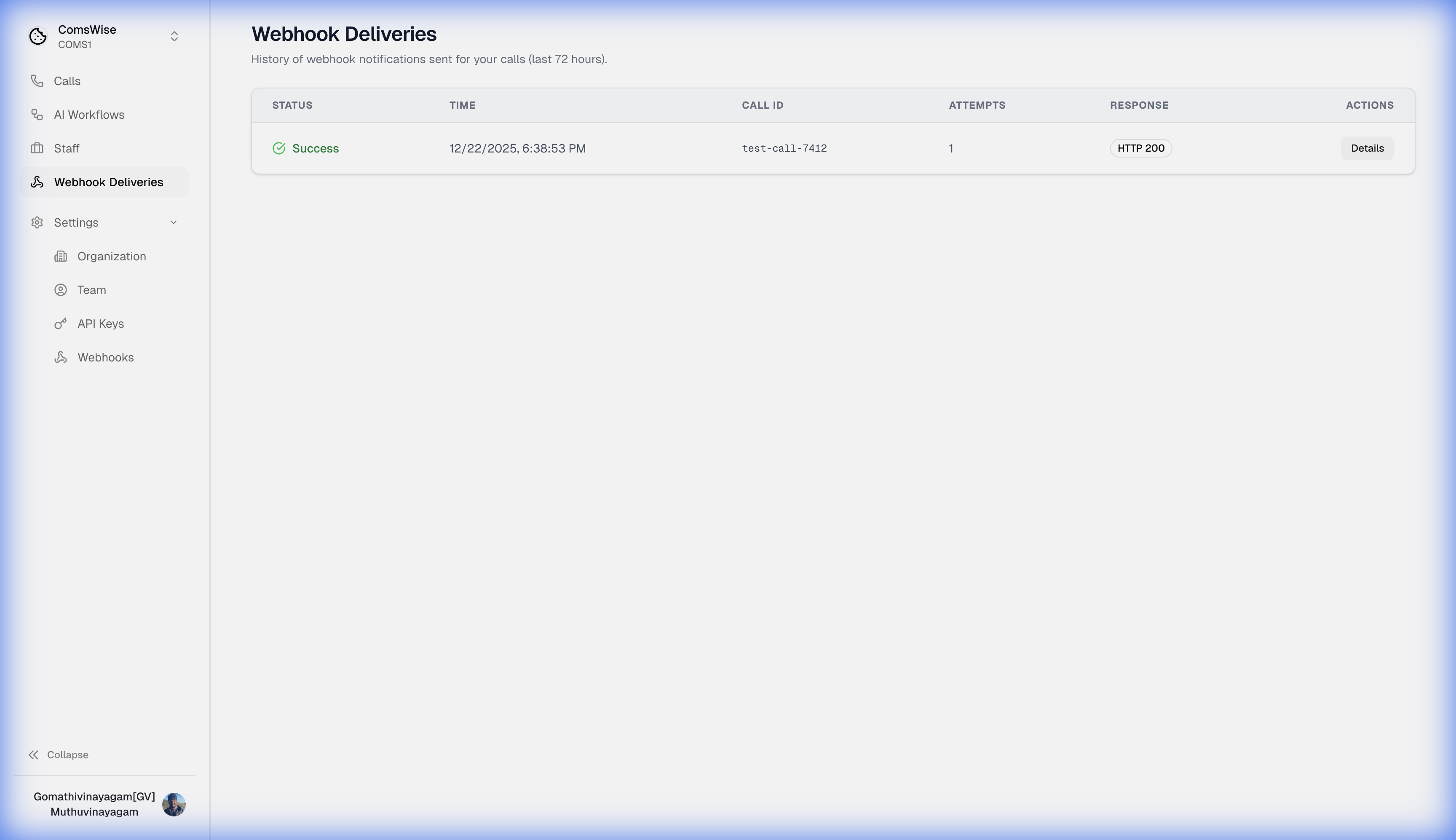 Detailed Delivery Insights